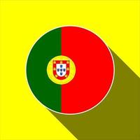 país portugal. bandeira de portugal. ilustração vetorial. vetor