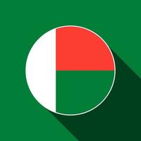 país madagascar. bandeira de madagascar. ilustração vetorial. vetor