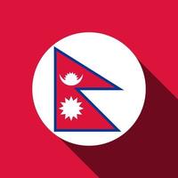 país nepal. bandeira do nepal. ilustração vetorial. vetor