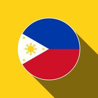 país filipinas. bandeira das filipinas. ilustração vetorial. vetor