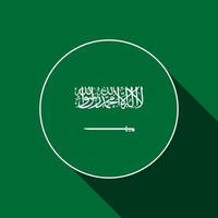 país arábia saudita. bandeira da arábia saudita. ilustração vetorial. vetor