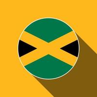 país jamaica. bandeira da jamaica. ilustração vetorial. vetor