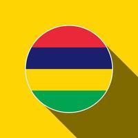 país maurício. bandeira de maurício. ilustração vetorial. vetor