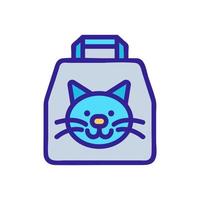 vetor de ícone de maca de gato. ilustração de símbolo de contorno isolado