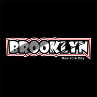 vetor de design de tipografia do brooklyn para impressão