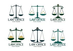 Vetores do logotipo do escritório de advocacia