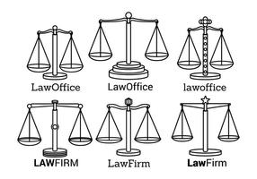 Vetores do logotipo do escritório de advocacia