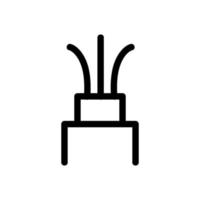 vetor de ícone de cabo óptico. ilustração de símbolo de contorno isolado