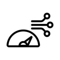vetor de ícone de cabo óptico. ilustração de símbolo de contorno isolado