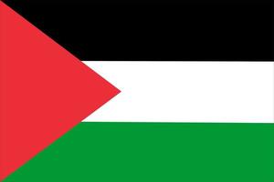 bandeira da palestina, bandeira nacional da palestina ilustração vetorial vetor