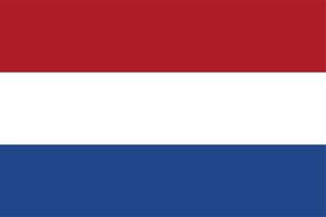 bandeira da holanda, bandeira nacional da holanda vetor de alta qualidade