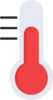 ícone plano de termômetro vetor