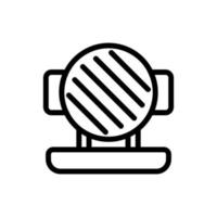ilustração de contorno de vetor de ícone de ferro de waffle moderno