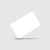 um crédito comercial realista - layout estacionário de maquete de espaço reservado para cartão-presente com efeitos de sombra. cartão abstrato com maquetes de cartão preto sobre fundo branco. vetor