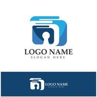 vetor de ícone de design de logotipo de carteira eletrônica