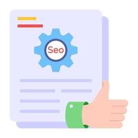 design vetorial moderno de gerenciamento de seo vetor