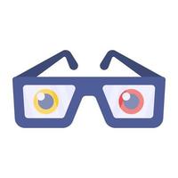 ícone de design perfeito de óculos 3d vetor