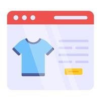 ícone de design moderno de compras online vetor