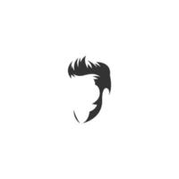 logotipo de ícone de estilo de cabelo masculino vetor