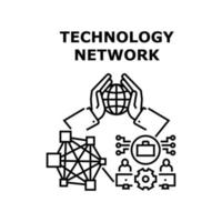 ilustração de conceito de vetor de tecnologia de rede