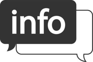 ícone de informações sobre fundo branco. estilo plano. ícone de informações para o design do seu site, logotipo, aplicativo, interface do usuário. símbolo de bolha do discurso de informação. vetor