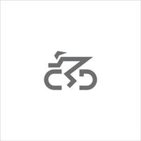 vetor de logotipo de bicicleta. modelo de design de logotipo de bicicleta