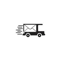 modelo de design de vetor de ícone de entrega rápida de envio