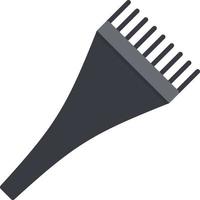 ícone plano de escova de tintura de cabelo vetor