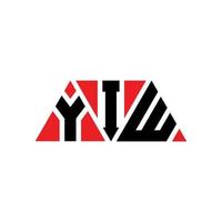 yiw design de logotipo de letra de triângulo com forma de triângulo. yiw monograma de design de logotipo de triângulo. modelo de logotipo de vetor de triângulo yiw com cor vermelha. yiw logotipo triangular logotipo simples, elegante e luxuoso. yiw