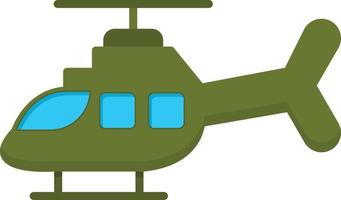 ícone plano de helicóptero vetor