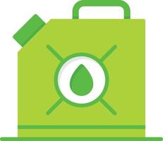 ícone plano de biocombustível vetor
