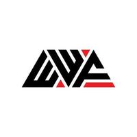 design de logotipo de letra triângulo wwf com forma de triângulo. monograma de design de logotipo de triângulo wwf. modelo de logotipo de vetor triângulo wwf com cor vermelha. logotipo triangular wwf logotipo simples, elegante e luxuoso. wwf