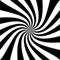 padrão espiral abstrato torcido preto e branco vetor
