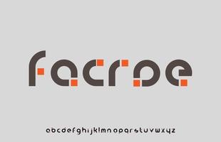 design de logotipo de letra de caligrafia de ponto mínimo vetor