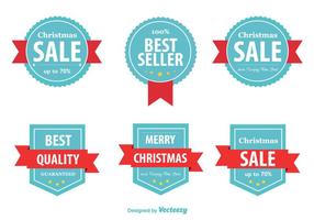 Etiquetas do Natal do melhor vendedor