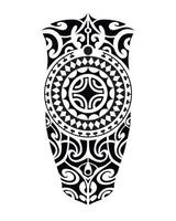 desenho de tatuagem estilo maori para perna ou ombro. vetor