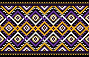 geométrico étnico sem costura padrão tribal tradicional. design para plano de fundo, ilustração, papel de parede, tecido, textura, batik, tapete, vestuário, bordado vetor