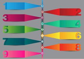 infográfico moderno colorido vetor