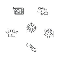 conjunto de ícones de design de interface. elementos de vetor de símbolo de pacote de design de interface para web infográfico
