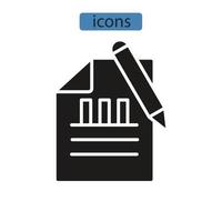 elementos do vetor de símbolo de ícones de contador para web infográfico
