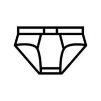 ilustração vetorial de ícone de linha de roupas íntimas vetor