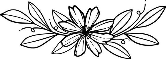 moldura floral grinalda convite monograma arranjo floral flor decoração botânica vetor