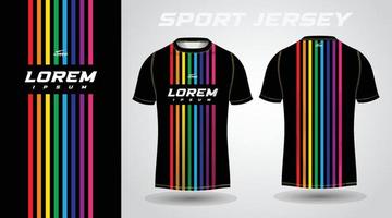 design de camisa esportiva colorida vetor