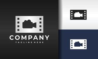 logotipo do filme de cinema de vídeo vetor