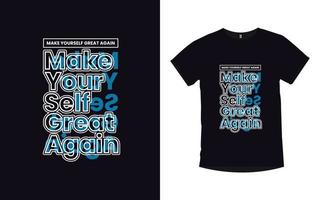 citações motivacionais elemento geométrico poster moderno e design de t-shirt vetor