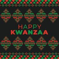 design de kwanzaa feliz para banner de postagem de mídia social vetor