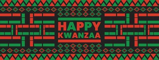 feliz celebração de kwanzaa para banner de postagem de mídia social vetor