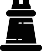 ícone de glifo de peça de xadrez vetor