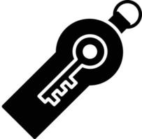 ícone de glifo de token de segurança vetor