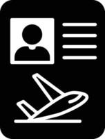 ícone de glifo de visto